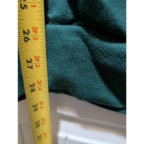 Less Talkin' More Noggin' Classic Green Christmas Holiday Sweatshirt Size L - Picture 6 of 6